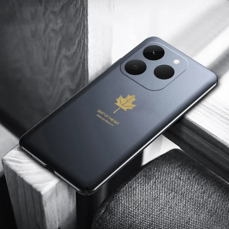 

Чехол для Realme 15T, роскошный силиконовый мягкий чехол из ТПУ с кленовым листом для Realme 15 Pro, задняя крышка