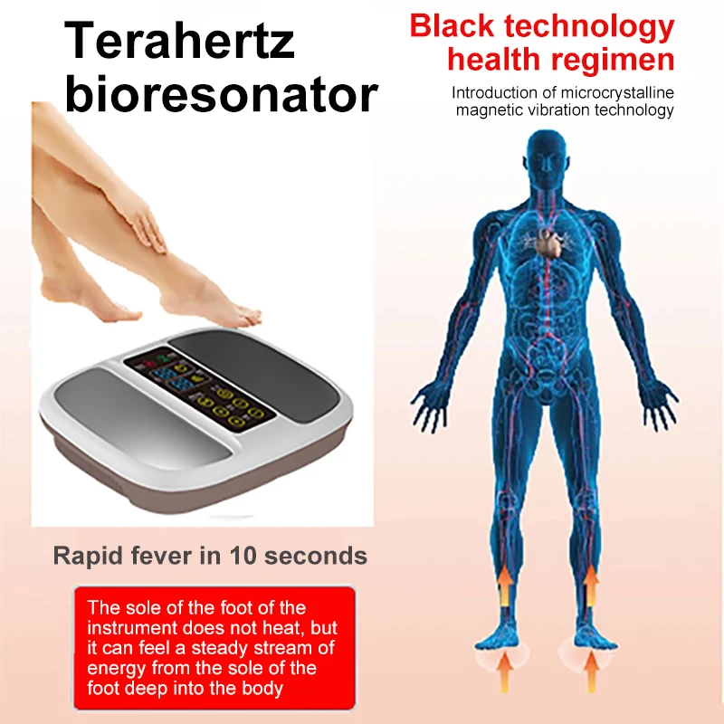 hot selling tera hertz bioreasonance therapy foot spa heating therapy mass-ager device