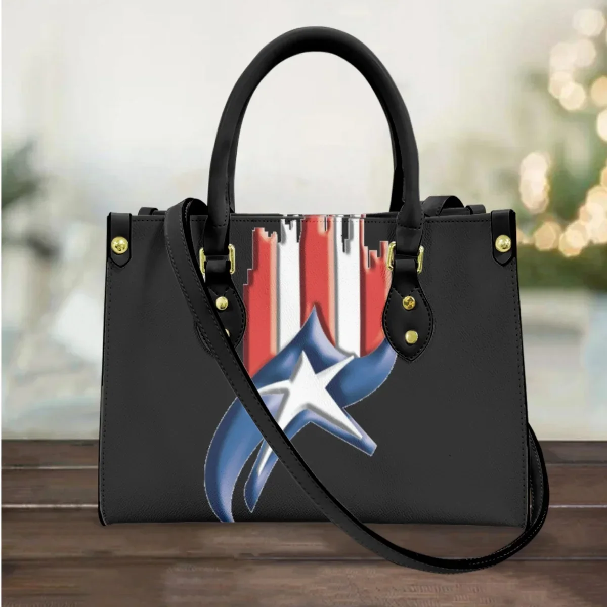 

Women's Shoulder Bag 2023 Puerto Rico Trendy Fashion Handbag PU Leather Small Underarm Messenger Bag Girls Clutch Female Gift