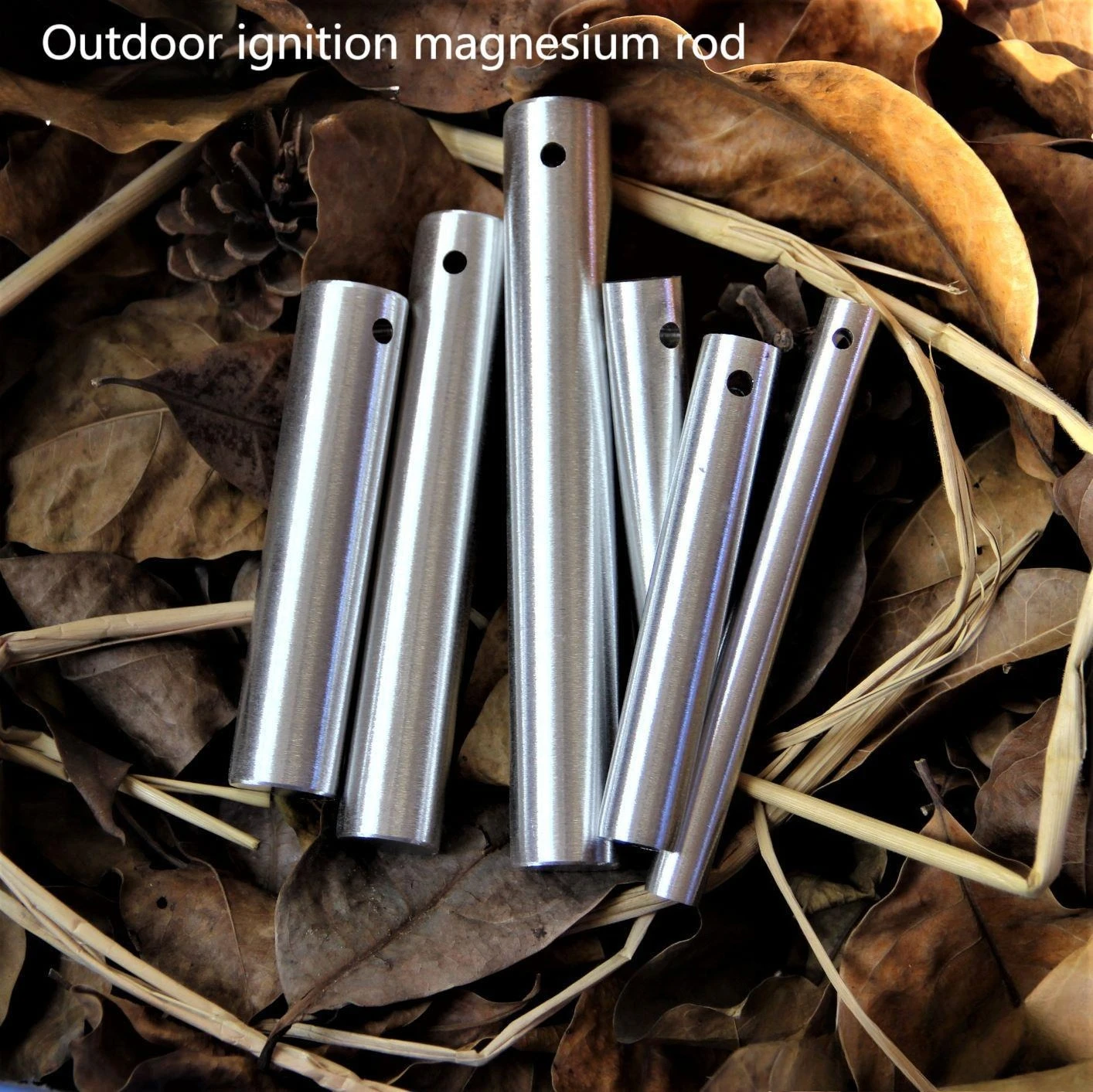 

Outdoor Ignition Magnesium Rod Flint Ignition and Combustion Aid Precision Throwing with Holes Camping Emergency Survival Tool