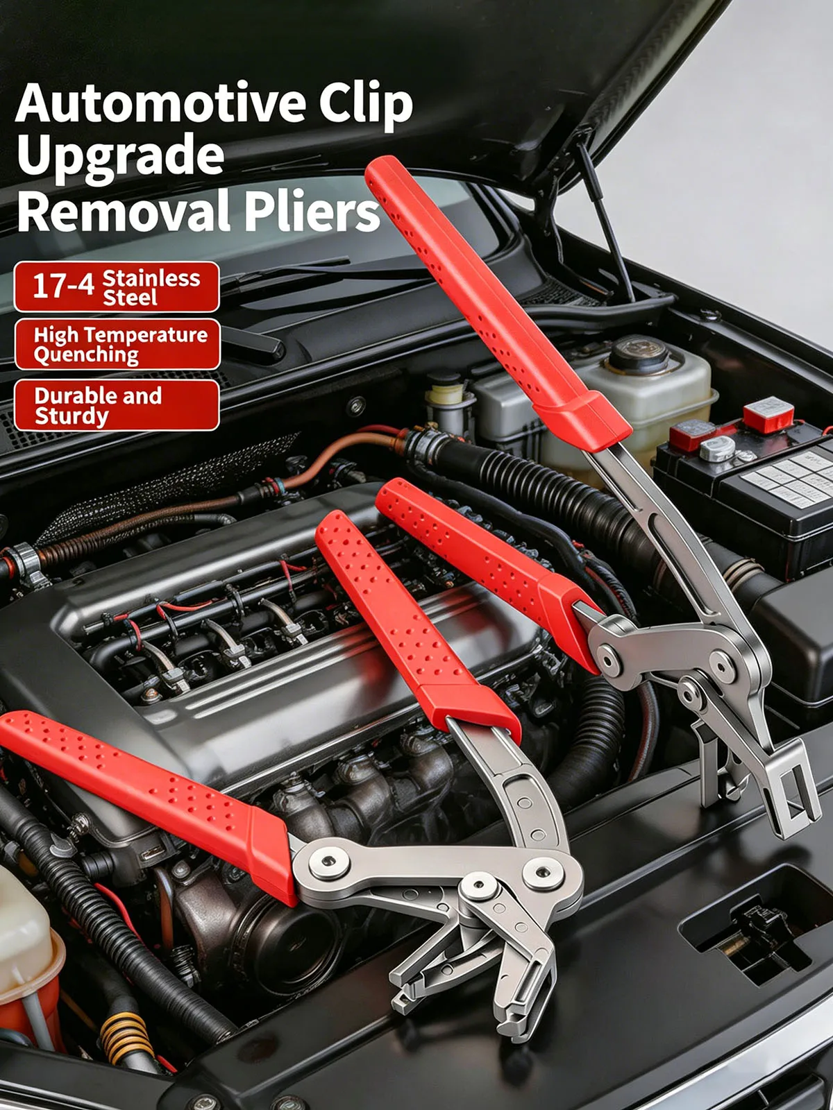 Alicate Universal para Remoção de Fixadores de Painéis de Porta e Acabamentos Internos de Carros - Ferramenta Especial para Reparo Automotivo