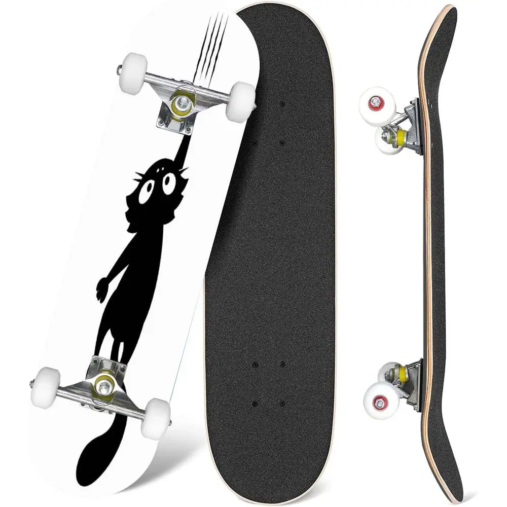 

Black Cat Skateboard: Classic Concave Design for All Skill Levels in Extreme Sports