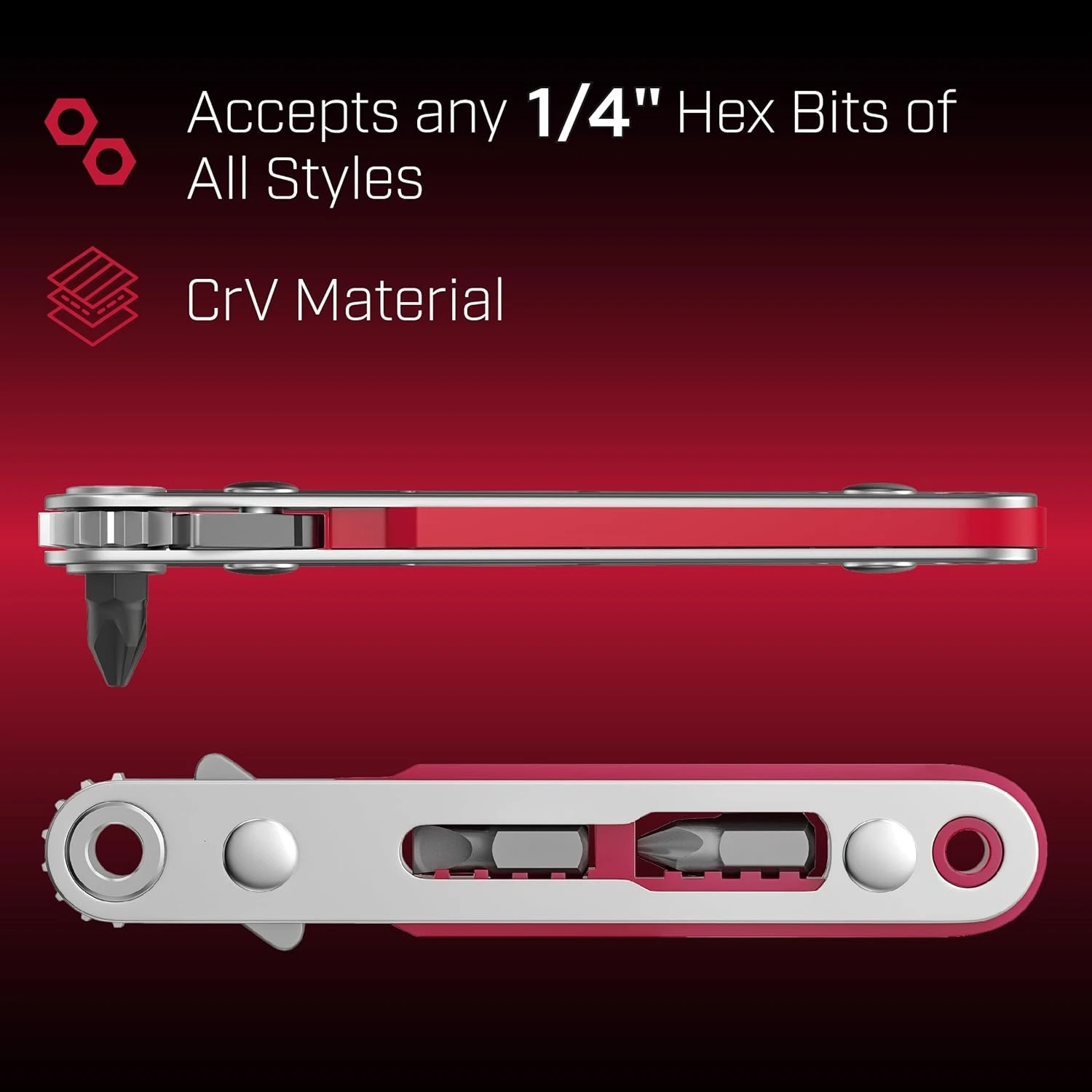 الأحمر الكوع ثنائي الاتجاه مفك براغي بسقاطة ضيق الفضاء الزاوية تحول الزاوية اليمنى عبر مشقوق مفك أداة #3