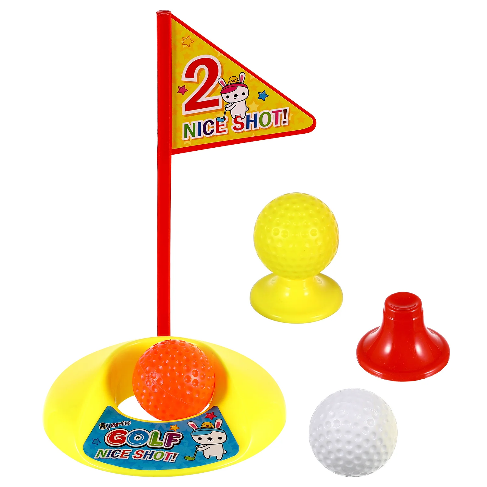 Kids Golf Clubs Set for Toddlers with Safe Plastic Design Mini Golf Toy for Indoor Backyard Play Includes Golf Balls and Stand