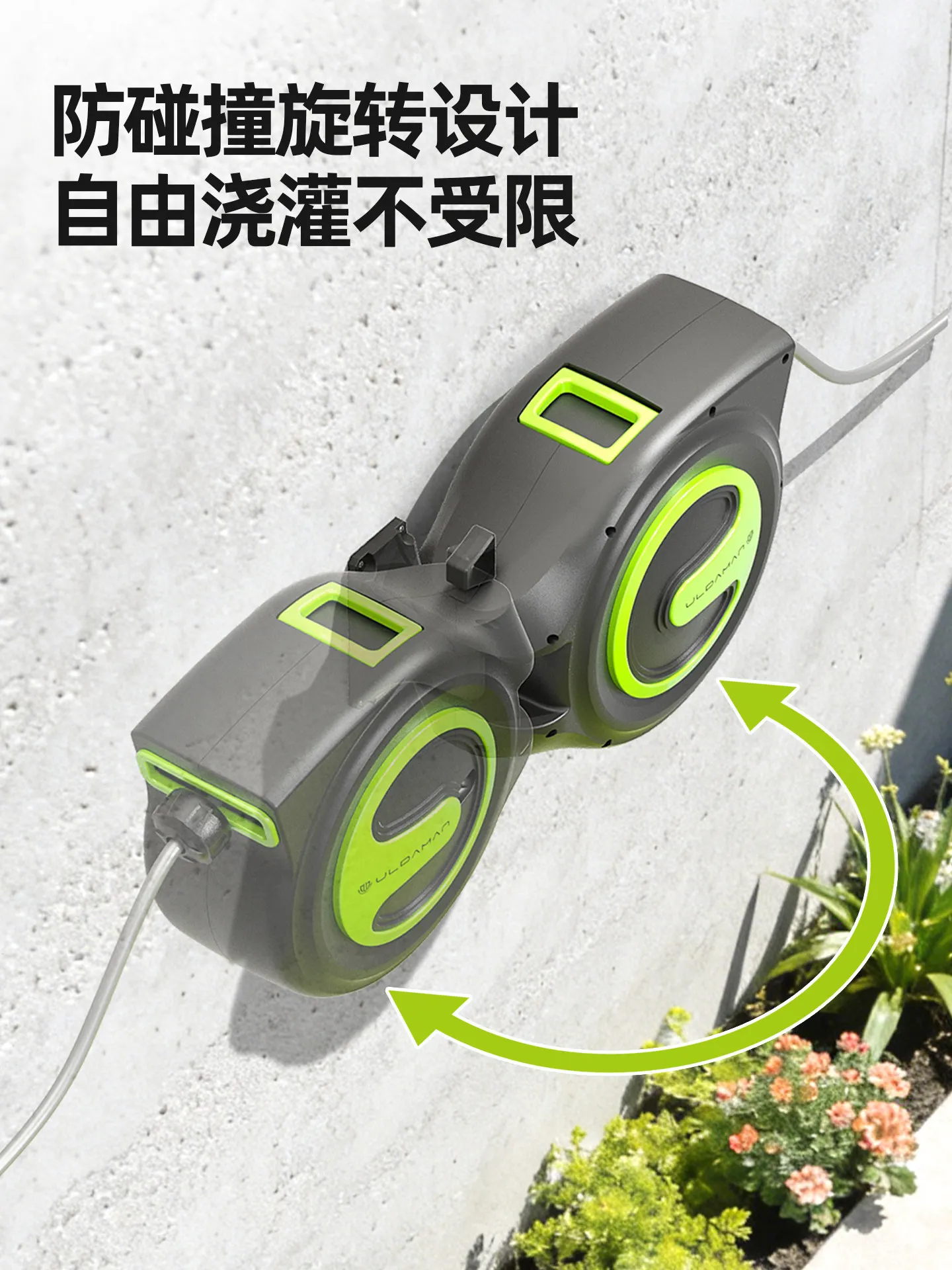 Pipe reel car wash flower watering water gun garden automatic recycling water pipe car high pressure household