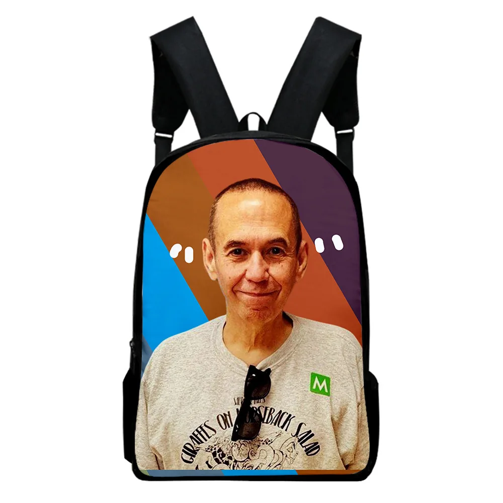 

Classic Novelty Gilbert GOttfried Notebook Backpacks pupil School Bags 3D Print Oxford Waterproof Boys/Girls Laptop Backpacks