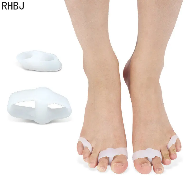 RHBJ New Foot Care Tool Silicone Toe Spreader Separator Bunion Hallux Valgus Corrector Thumb Finger Correction Straightener