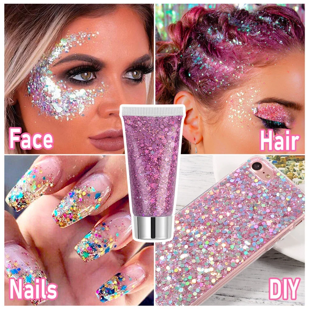 12 Colors Glitter Sequin Eyeshadow Private Label Pigmentgel Paste Gradient Laser Makeup Custom Logo Wholesale Cruelty Free