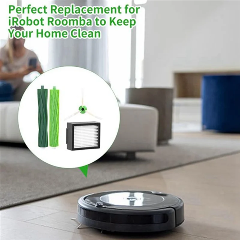 A66T-Для Irobot Roomba I7 I7+ I6 I6+ I3 I3+ I8 I8+ I4 I4+ I5 I5+ I2 I2+ I1 I1+ I E Вакуумный ролик Боковая щетка HEPA-фильтр