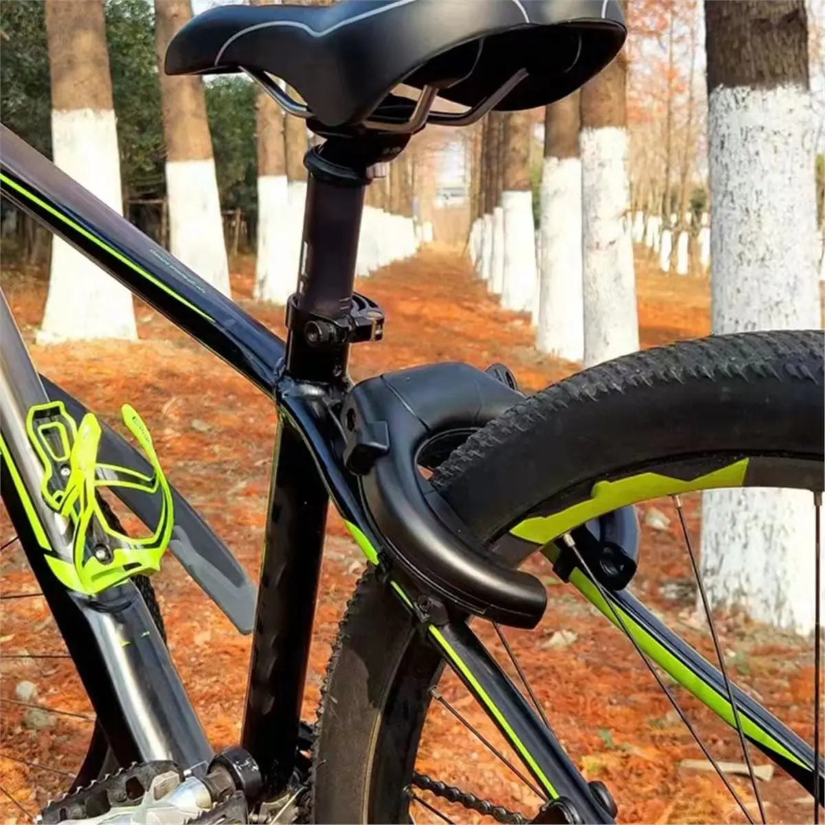 giftnew Waterproof Rust-Proof Anti-Theft Horseshoe Bicycle Frame Lock MTB Bike Wheel Security Lock for Road Mountain Bicycles
