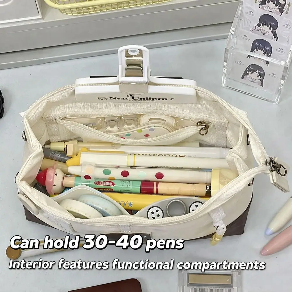 Durable Waterproof Pencil Case Large Capacity Multifunctional Pen Bag Stationery Storage Bag Students