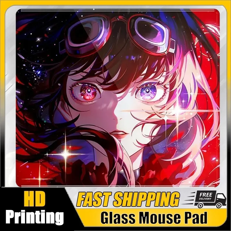 Skypad ATK Crimson Glass Gaming Mouse Pad YUME Frosted Surface Desk Mat Tempered Upgrade FPS Office Custom Game Accessories