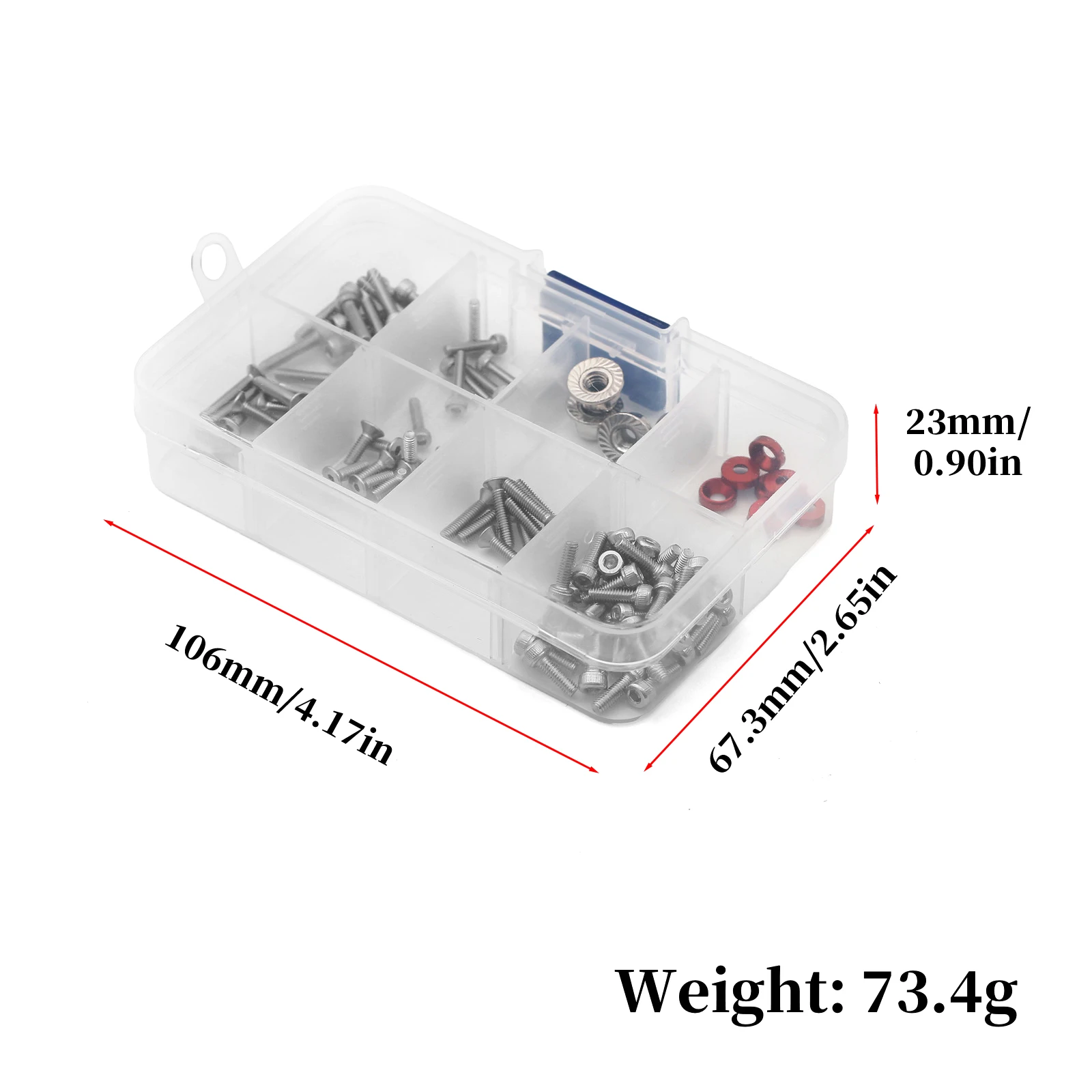 1 caja 1/18 RC coche tornillos de acero inoxidable con Kit de juntas herramientas de reparación para Arrma 1/18 granito Typhon Mojave Grom RC accesorio de coche