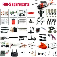 YXZNRC F09 F09S F09-S Helicopter UH60-Black Hawk Accessories Body Battery Blade Nose Landing Gear Parts