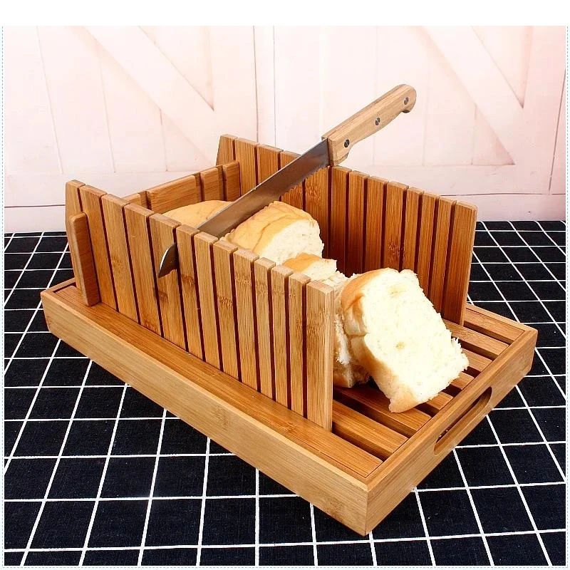 

Professional Bread Loaf Toast Cutter Slicer Slicing Cutting Guide Mold Maker Kitchen Practical