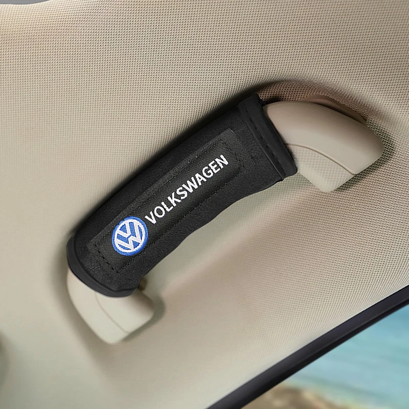 Car interior roof handle plush protective cover for VW Volkswagen Golf Polo Passat Touran Jetta auto Accessories car styling