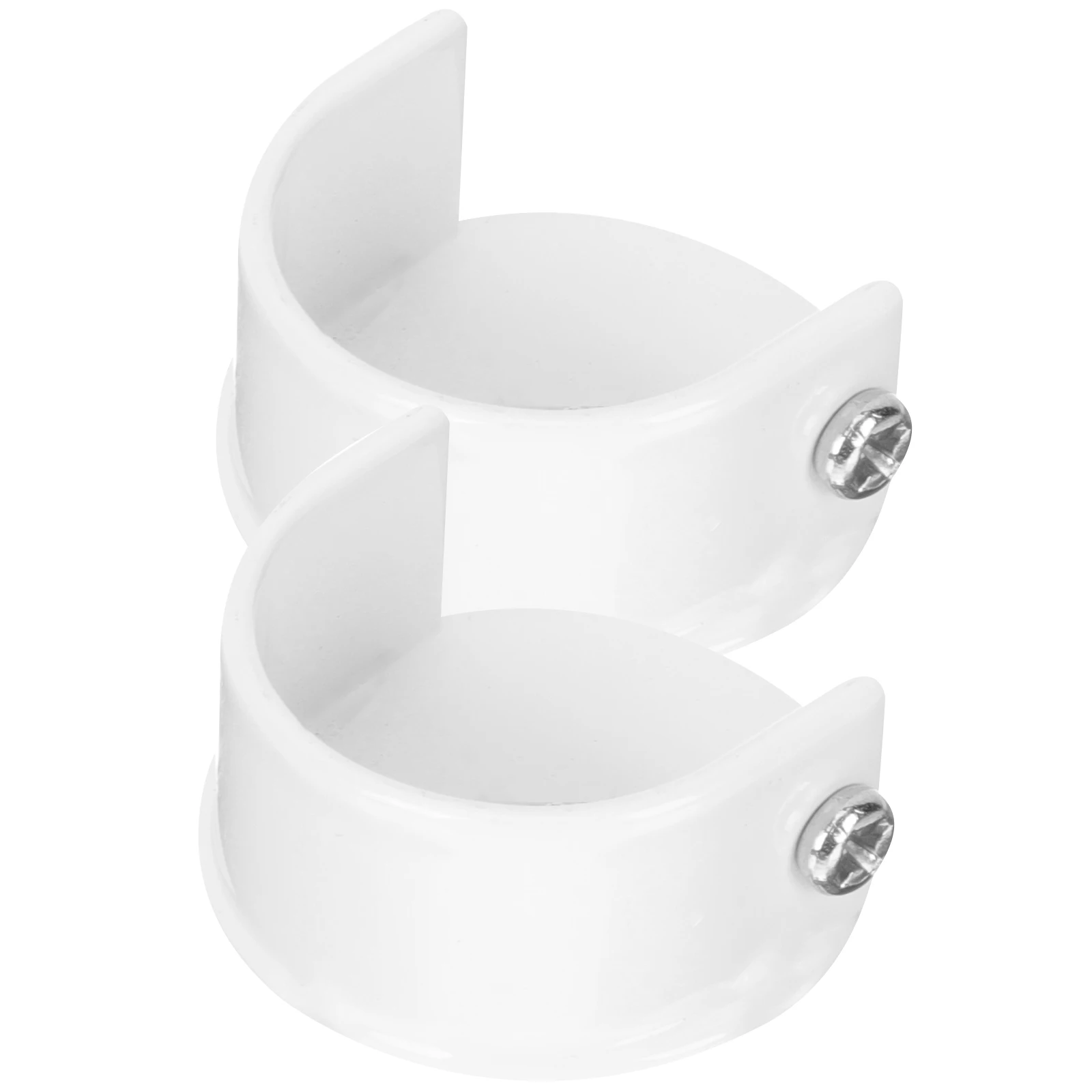 

2Pcs Curtain Rod Accessories 28mm Diameter Heavy Duty Bracket Wall Mount Holder Alloy End Supports Closet Pole Socket