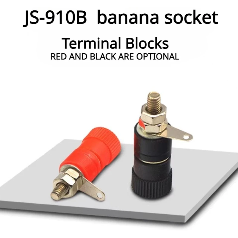 

20Pcs 4mm Banana Socket Professional Binding Post Nut Banana Plug Jack Connector Nickel Plated