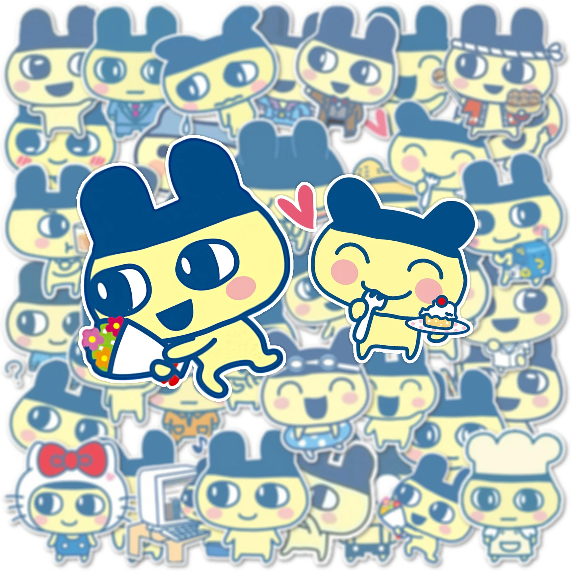37 pieces of cute cartoon stickers with various shapes of Mametchi​​ for DIY stationery,water bottles,gift decoration