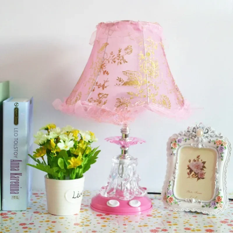 لطيفة النمط الأوروبي أباجورة غرفة نوم ضوء الليل النمط الريفي تركيبة إضاءة المنزل