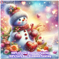 2024 New Fairy Dust Diamond Painting Christmas Kit DIY Full Crystal Diamond Mosaic Art Cartoon Santa Claus Embroidery Home Decor