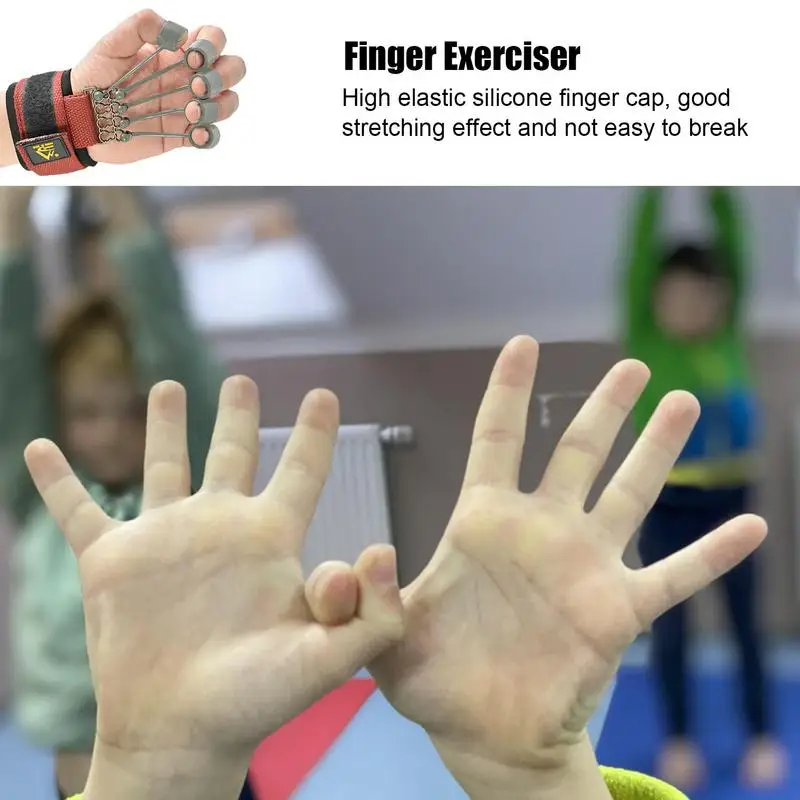 Finger Strengthener Hand Exerciser Silicone Hand Grip Device Forearm Grip Workout Set For Improving Finger And Wrist Strength