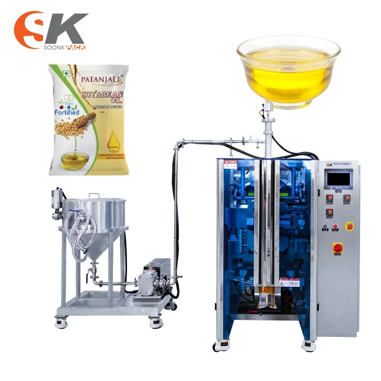 Multi Functional Fully Automatic Liquid Packaging Machine Sealing Honey Soy Sauce Vertical Filling Packaging Machine