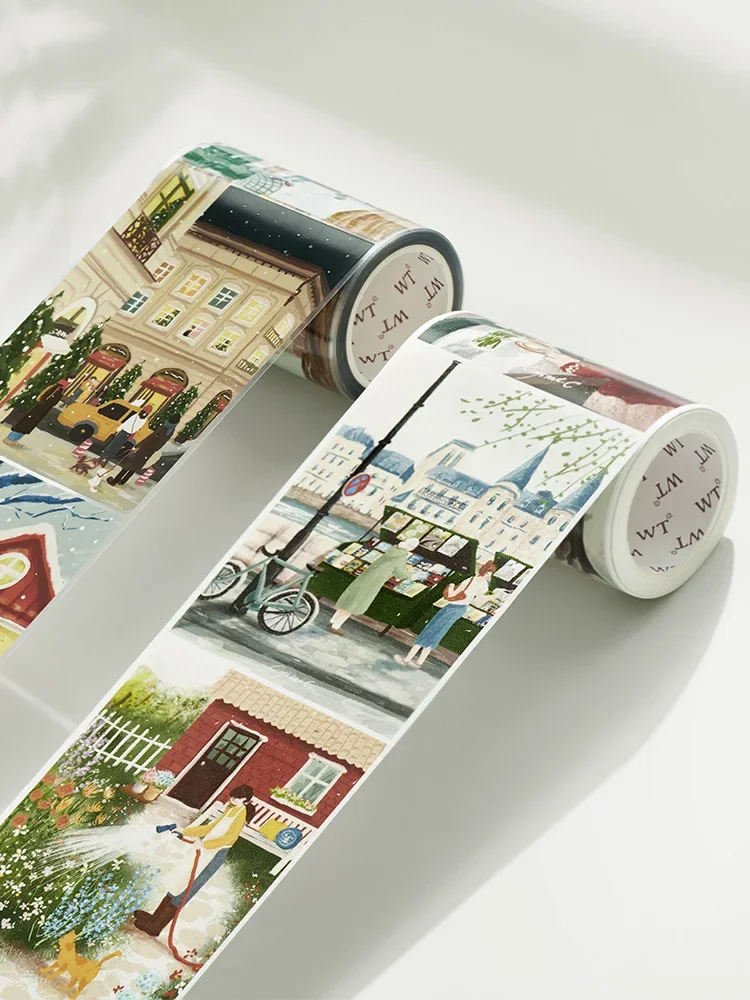 WT الحياة الشتوية الدافئة جولة يومية المناظر الطبيعية الحبر الخاص اشي PET الشريط #4