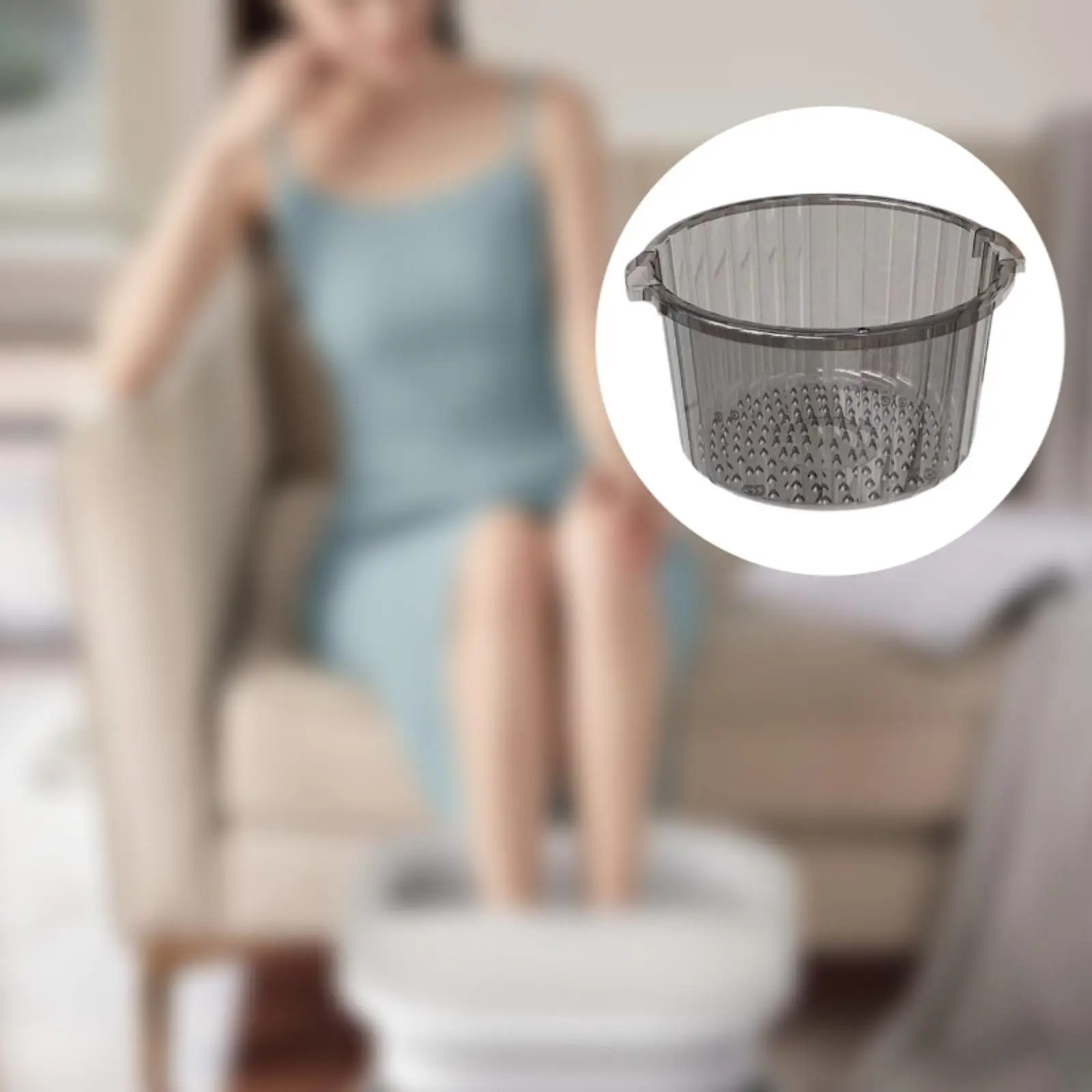 Foot Bath Tub Massage Convenient Multipurpose Feet Soaking Bucket Foot Bath Barrel for Women Home SPA Treatment Dry Cracked Feet