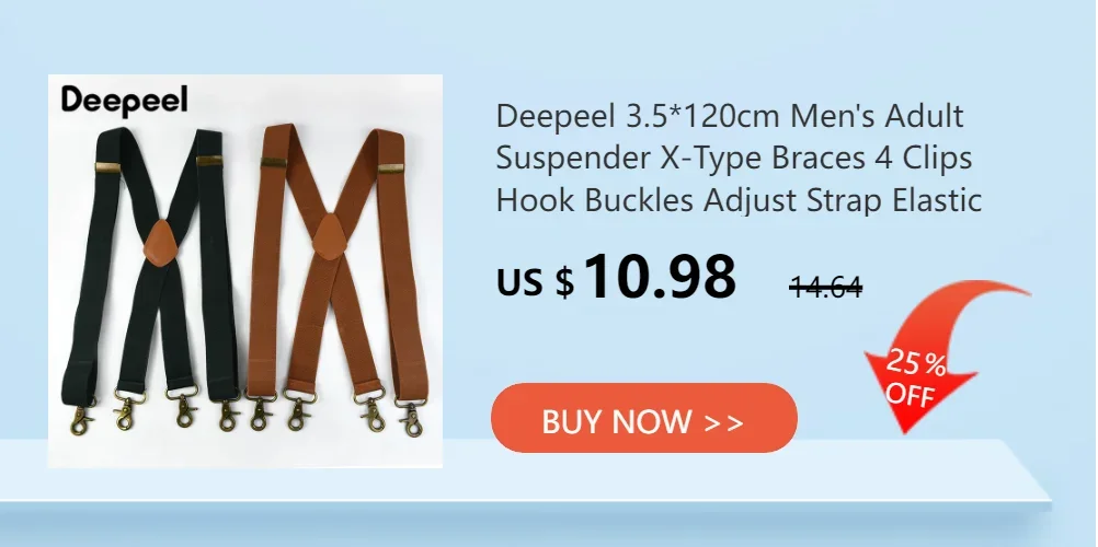 Heavy Duty Work Suspenders for Men X-Back Gripper Clasps Adjustable Strap Fully Elastic Adult Widen Men's Suspender