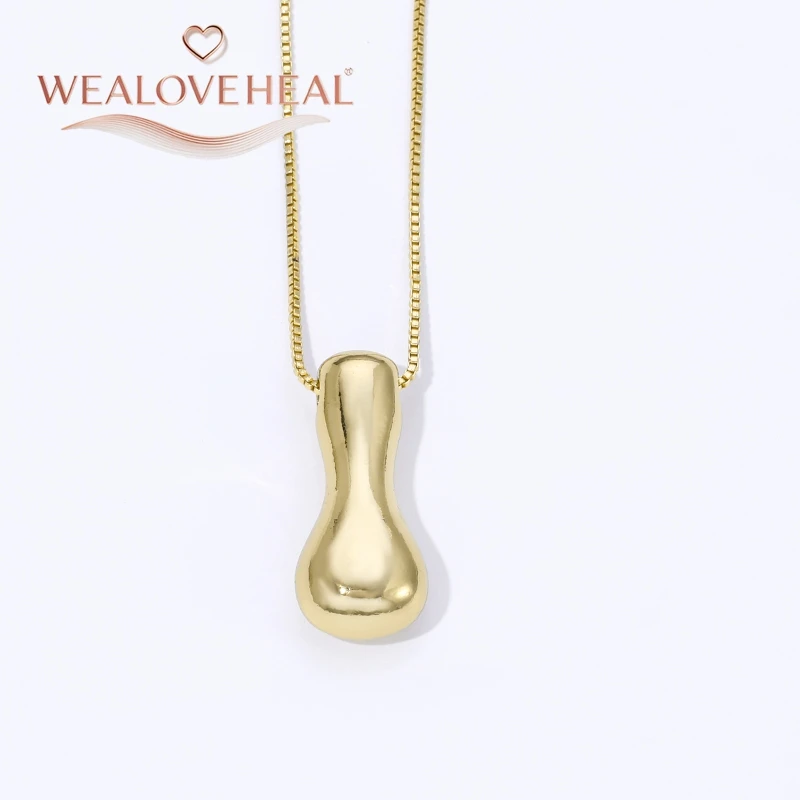 lange kette，halsketten herren，muttertagsgeschenk，schmuck frauen，halskette，18K Vergoldete Messing A-Z Ballon-Buchstaben-Halskette, Puff-Buchstaben-Anhänger, Klobiger Glänzender Personalisierter Namens-Alphabet-Schmuck – Detail 27