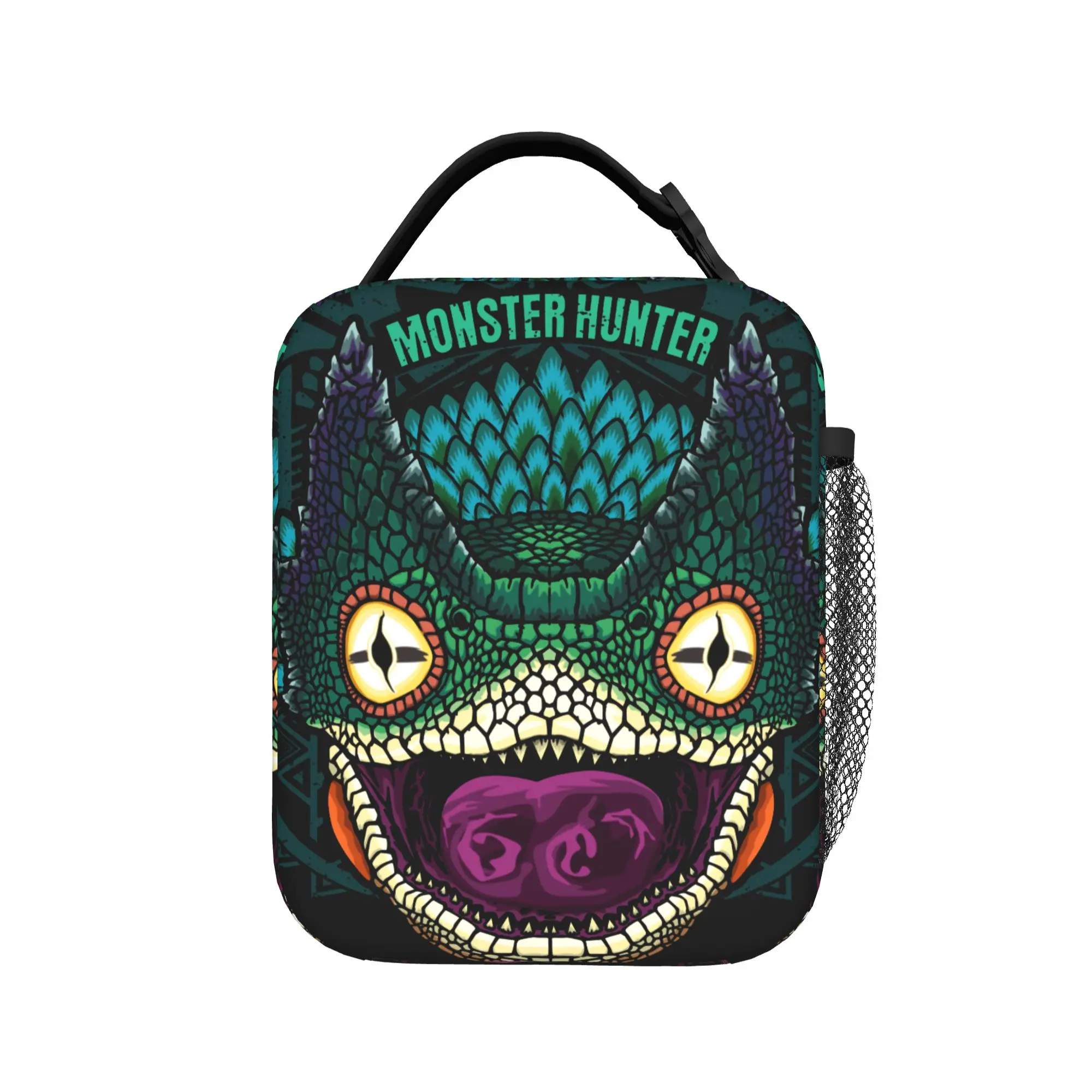 Pukei-Pukei MHW Insulated Lunch Bags Thermal Bag Lunch Container Monster Hunter World Game Portable Tote Lunch Box Girl Boy