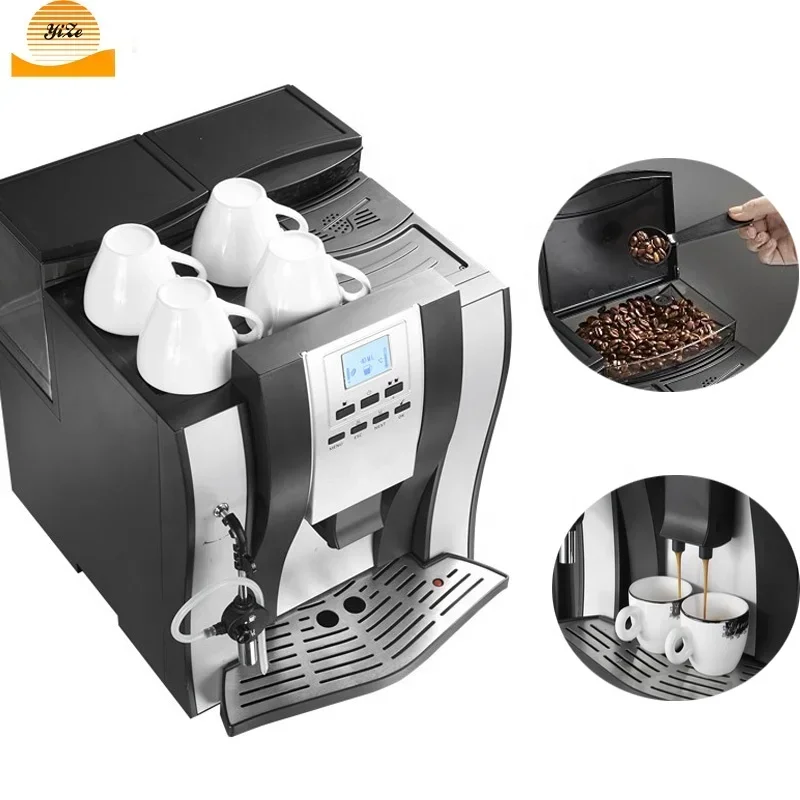 Distributeur automatique de café pour usage domestique, approvisionnement d'usine