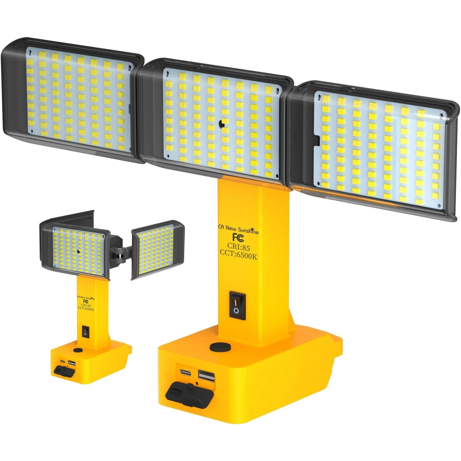 78W 7800LM Cordless Work Light USB-C Flood Lighting w/ Low Voltage Protection, M18/20V Battery Compatible