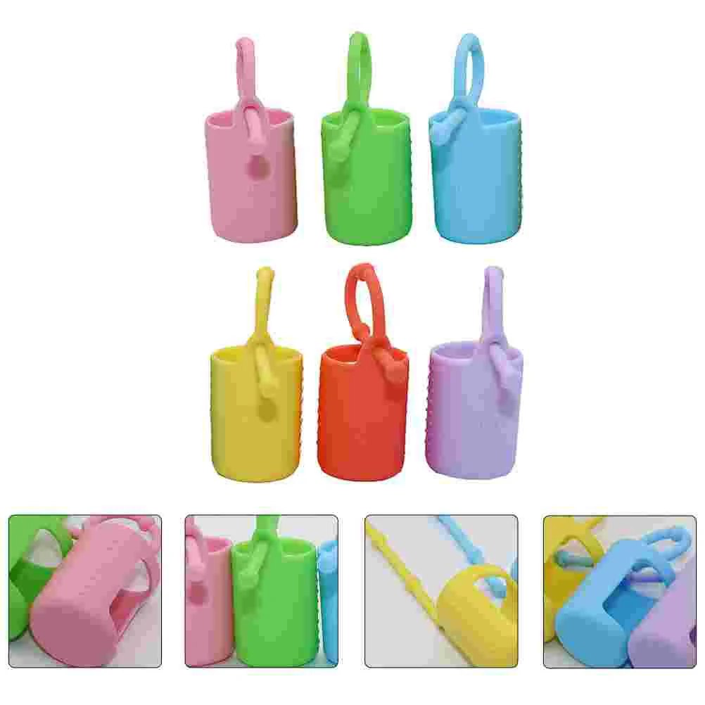 6 Pcs Essential Oil Bottle Protector Practical Accessories 15ml Cover Portable Holders Silicone Silica Gel Sleeve Outdoor