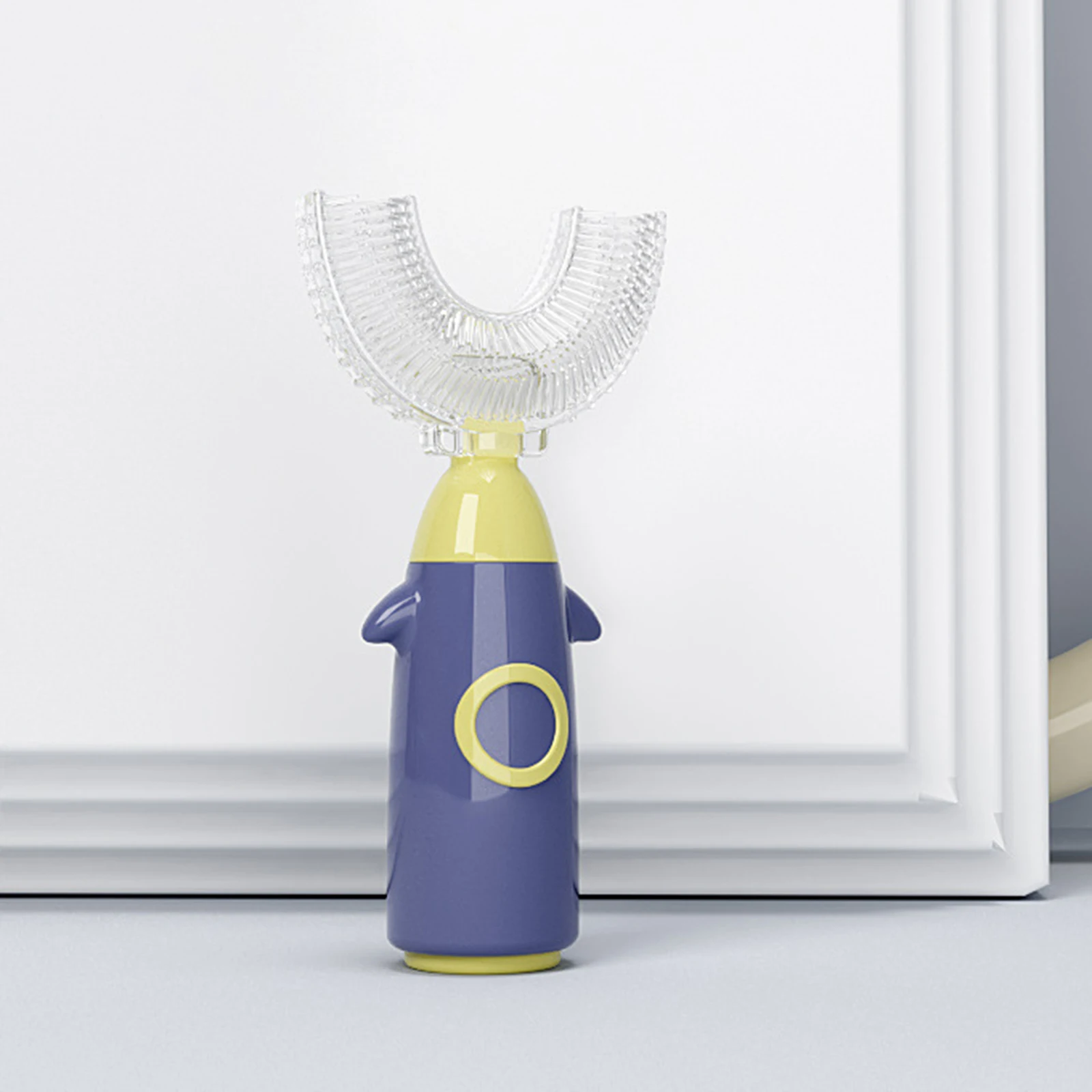 Manual U-shaped Toothbrush Children's U-shaped Toothbrush Kids Silicone Toothbrush Soft Oral Tooth Cleaning Brush for Children