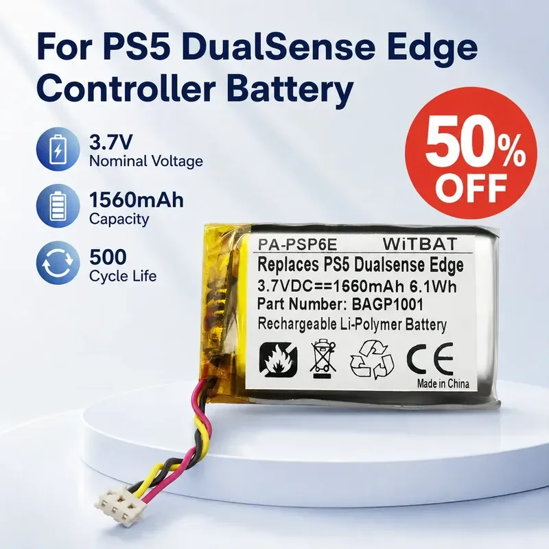 

For PS5 DualSense Edge Gamepad Battery Replacement BAGP1001