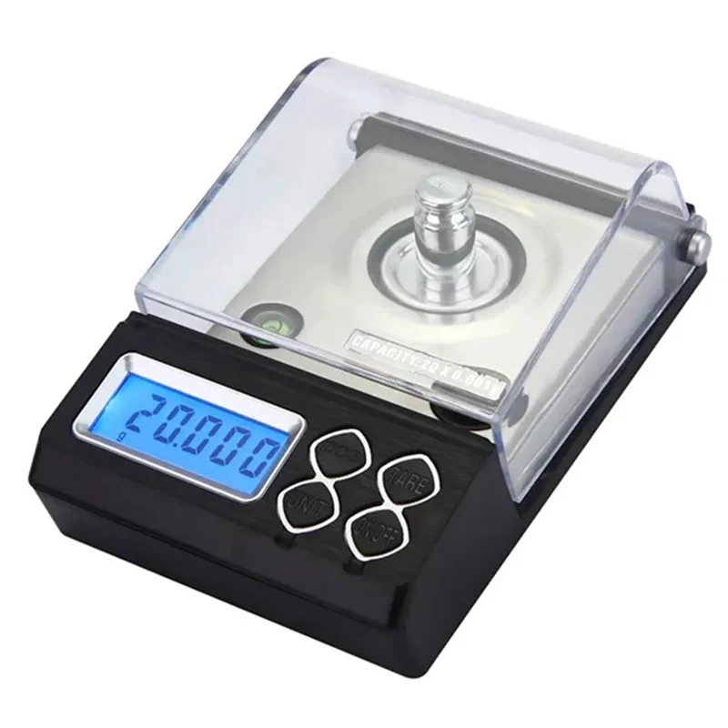 50 جرام 0.001 جرام الدقة المحمولة موازين المجوهرات الإلكترونية الذهب جرثومة التوازن 0.001 جرام العد الرقمي قيراط مليغرام مقياس