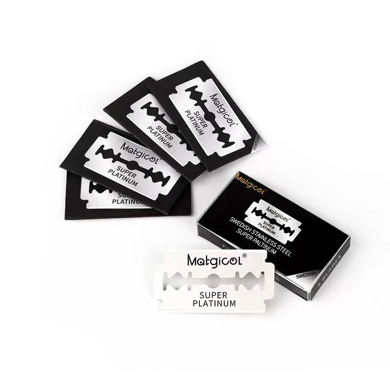 

Stainless steel razor blade old-fashioned manual double-sided razor blade hairdressing barber shop tools