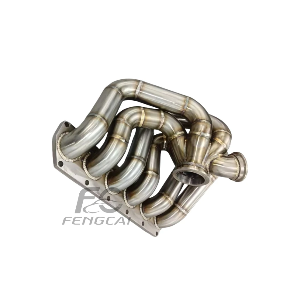 

Высокопроизводительный коллектор выпускного коллектора для Volkswagen Golf R32 MK4 3.2L SS304, коллектор водосточной трубы для гоночного автомобиля