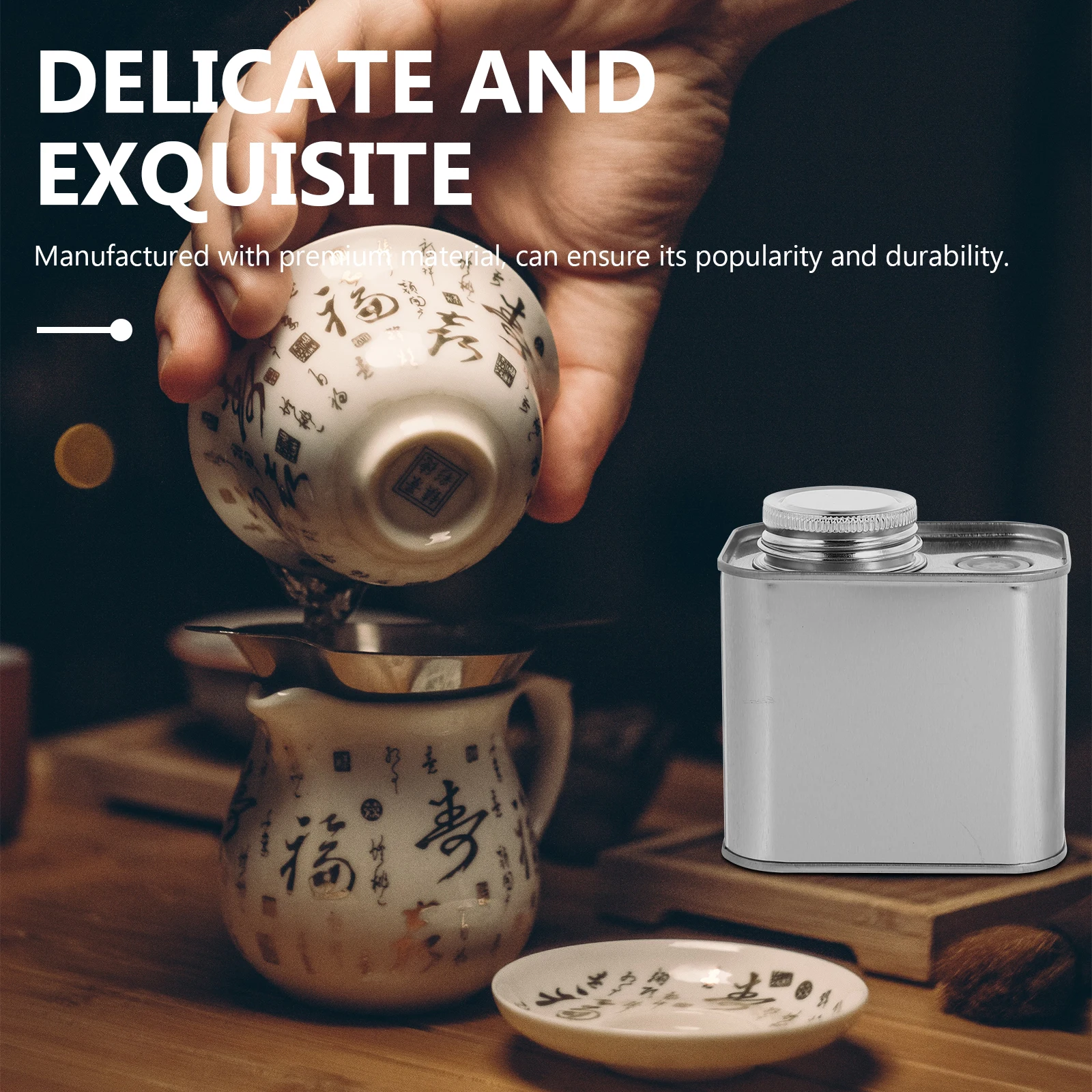 

1 Set Coffee Bean Storage Jar Premium Tinplate Sealed Container For Tea Sugar Candy Food Multifunctional Food Storage Canister