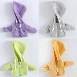 Ob11 Doll Clothes Cute Coats Hoodies Sweatshirts With Zipper Doll Accessories For Obitsu11, Molly, Gsc Body, Ymy, 1/12bjd Dolls