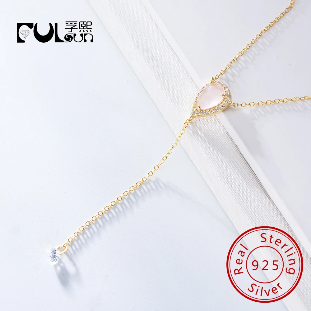 

Fashion Y Style Zircon Necklace Sterling Silver 925 Jewelry for Women jewelry