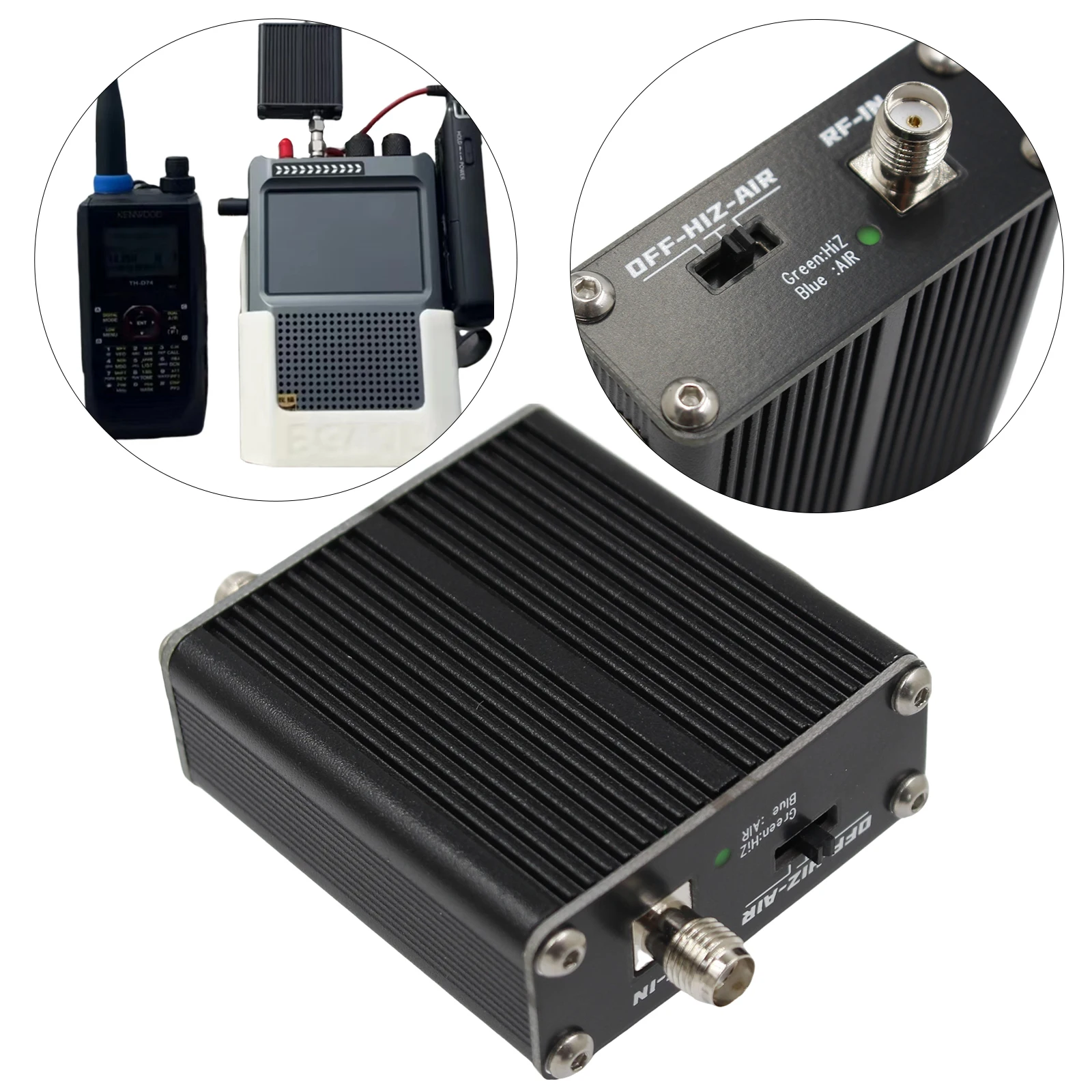 118MHz -138MHz aviation band AIR frequency converter To Shortwave HF band  +  high resistance amplifier For SDR radio