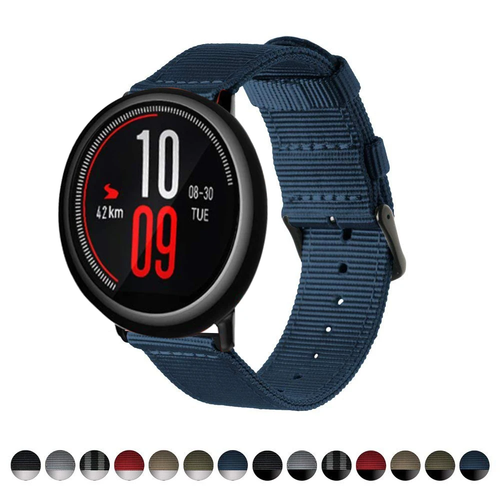 Водонепроницаемый нейлоновый браслет DKPLNT для оригинального Xiaomi Huami Amazfit Stratos 2 2th pace, ремешок для браслета Amazfit Pace