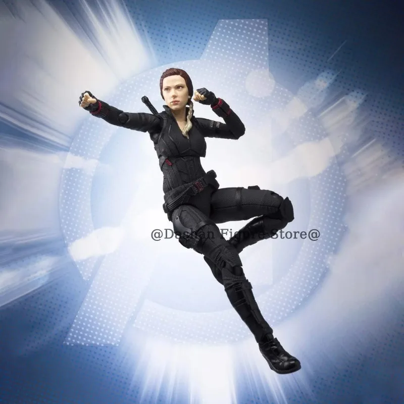 Shf figurine de veuve noire Avengers fin jeu Natasha Romanoff figurines 15 cm PVC à collectionner modèle de guerre infini jouets pour cadeaux