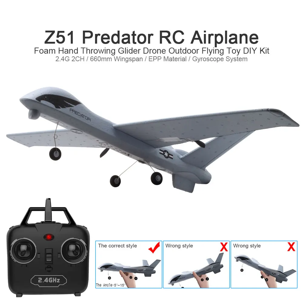 Z50 Cessna RC Plane 2.4G Gyro RTF 2CH EPP Foam Remote Control Airplane 350mm Wingspan Model Glider Drone R/C JET Air Flying Toys