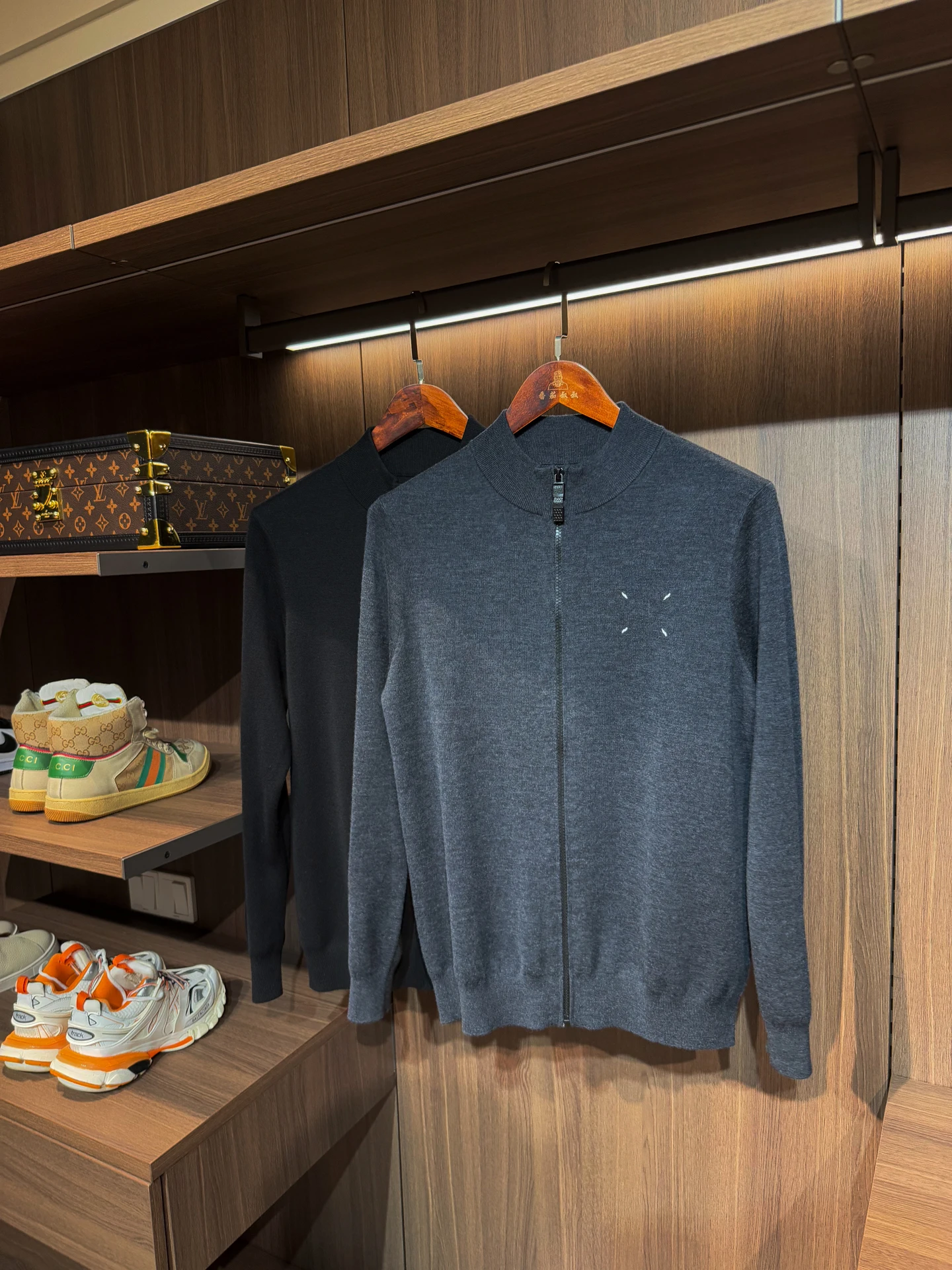 Warm Pure Woolen Knitted Cardigan for Men Autumn Winter Lightweight Casual Sle f High Collar Comfortable Fit Long Sve