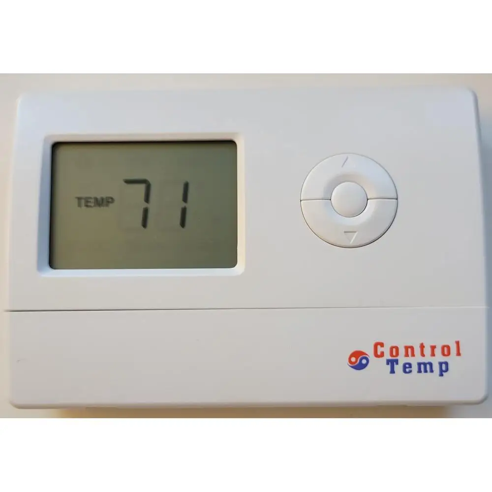 CT74 Basic Tamper Proof Thermostat Max Heat and Min Cool Set Points White