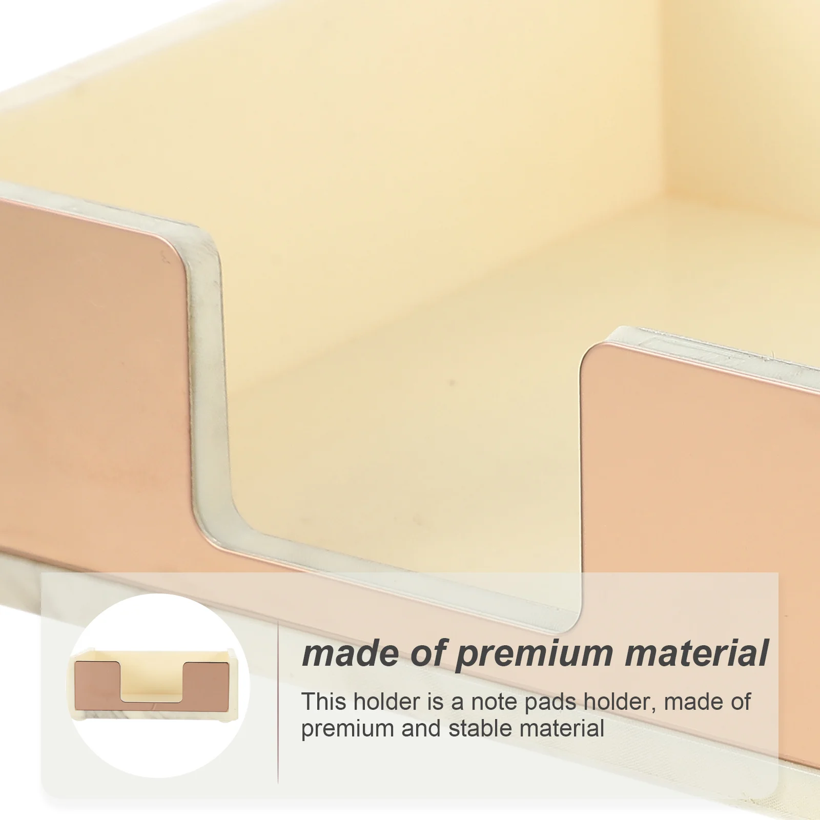 

Sturdy Memo Pad Container Premium Desktop Notepad Holder for Memo Pads and Marble Pattern Small Organizer Case